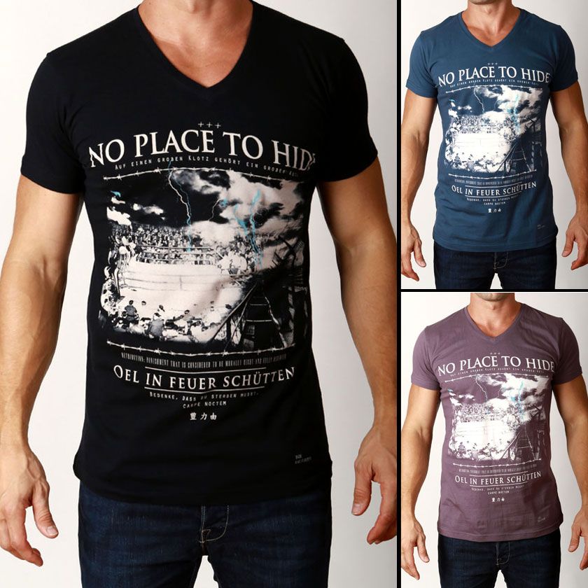 bigneck,neck什么意思 rare men's"noplace boxing mma v-neck tee big unit t-shirts